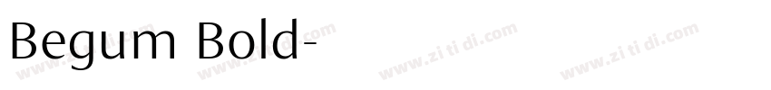 Begum Bold字体转换